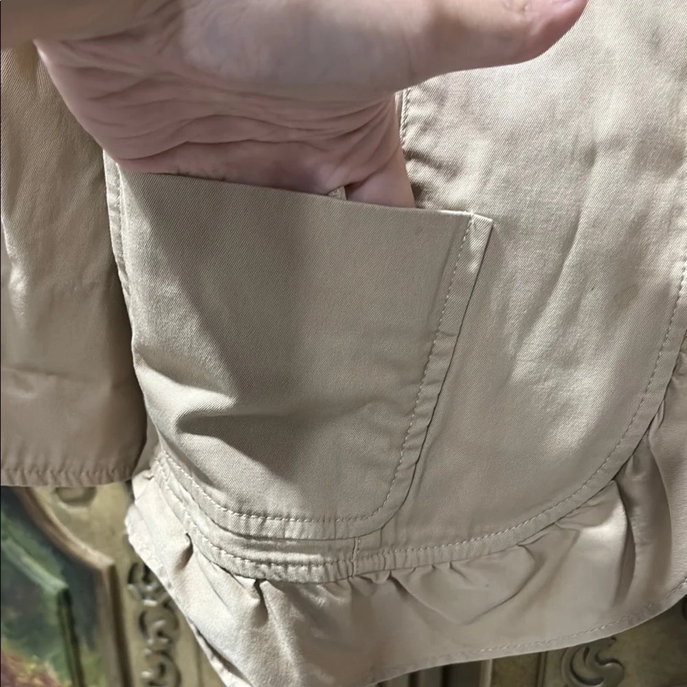Talbots Tan Blazer with Ruched Detailing - Picture 3 of 3